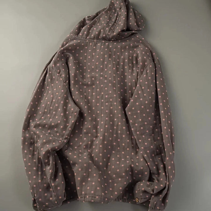 Dewberry 100% Cotton Plaid Hoodie