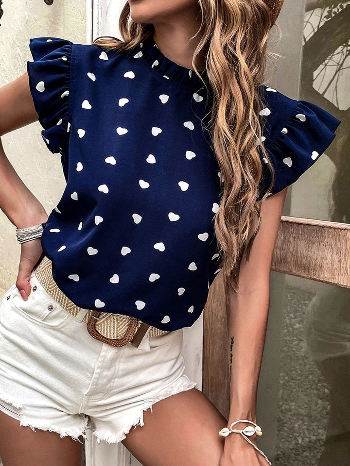 Polka Love Silk Shirt