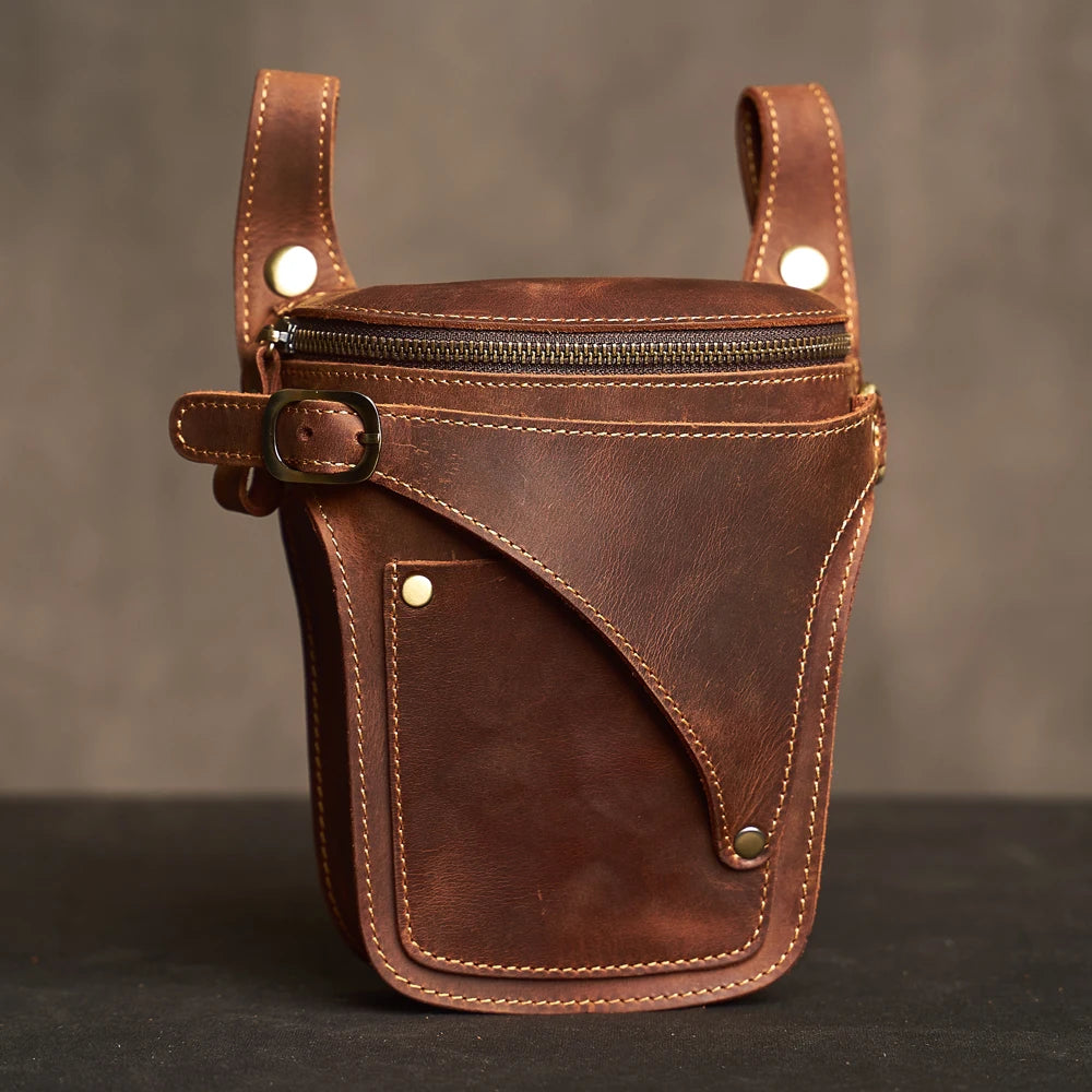 Urban Explorer Leather Waist Bag