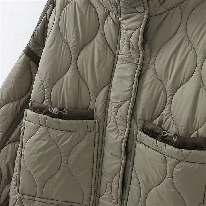 Wave Form Quilted Parka