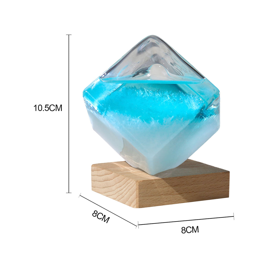 Serene Forecast Crystal Cube