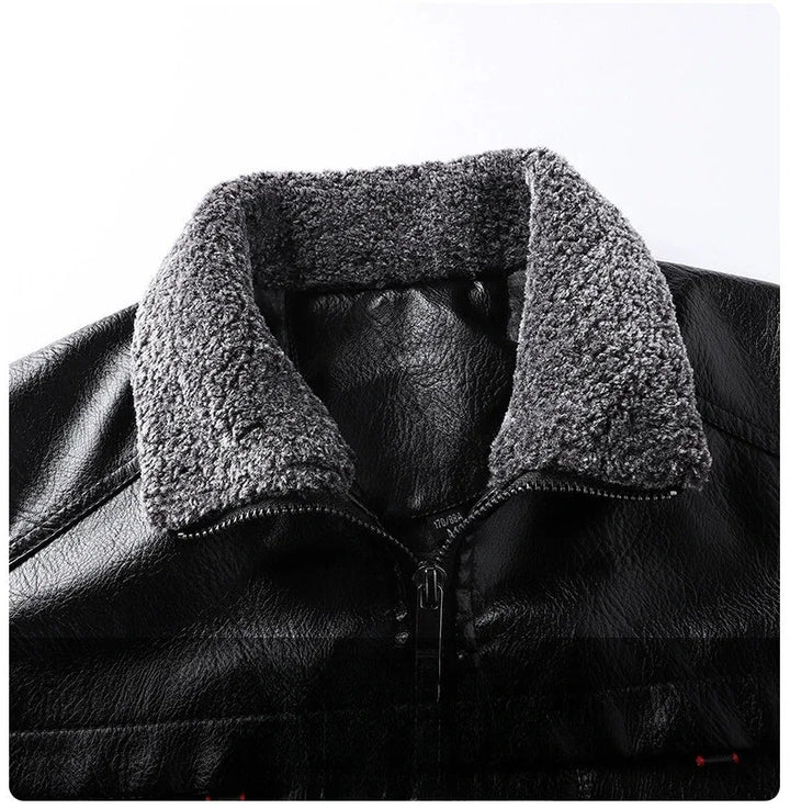 Dan Lockhart Leather Sherpa Jacket