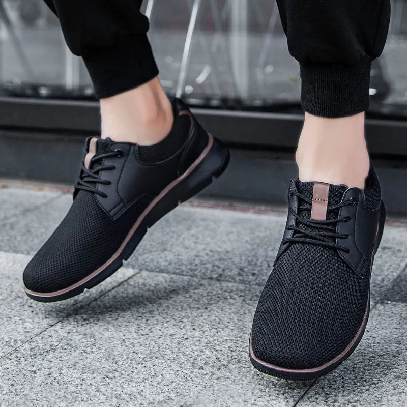 Flexknit Leather Sneakers