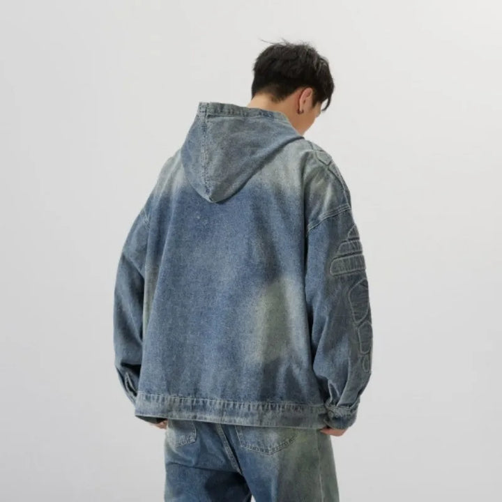 Titan Washed Denim Hoodie