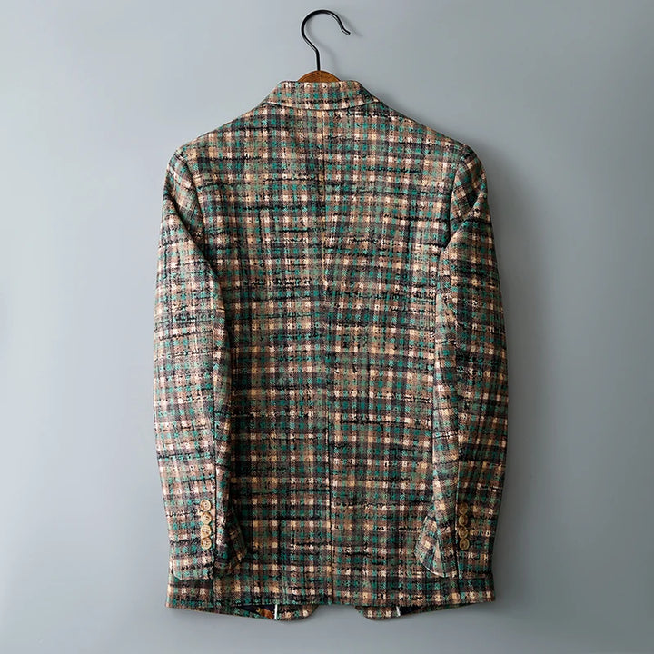 Old Angeles Plaid Blazer