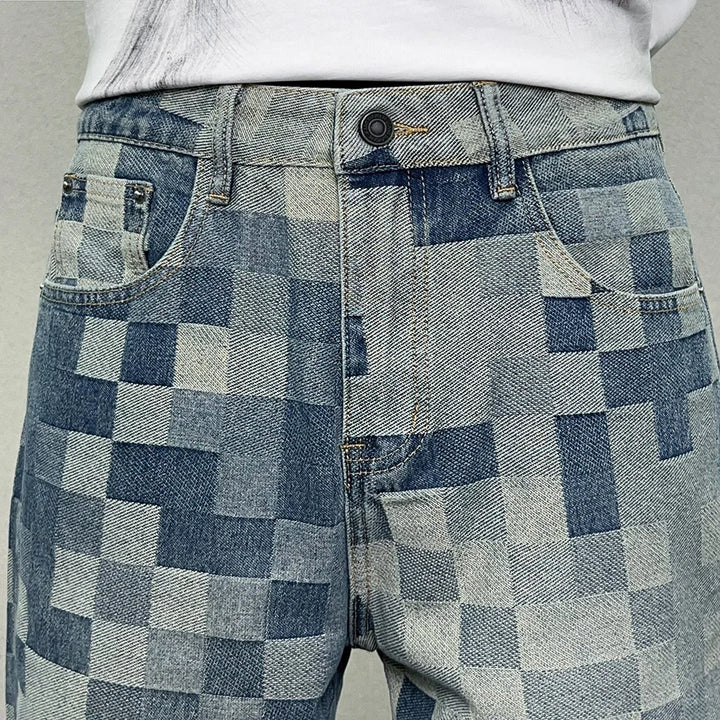 Mosaic Glitch Jeans