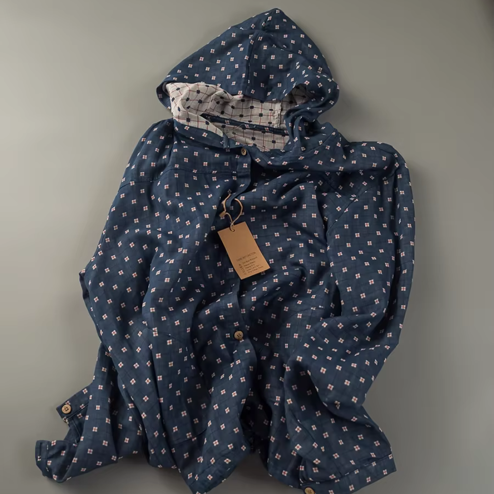 Dewberry 100% Cotton Plaid Hoodie