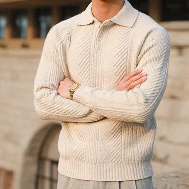 Grayson Knit Wool Polo