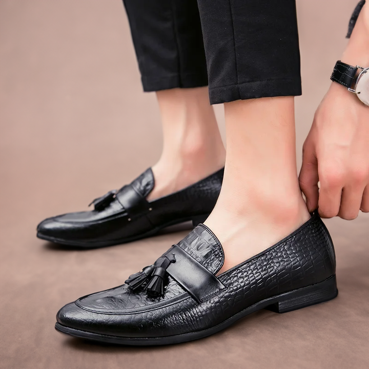 Lorenzo Porro Croc Loafers