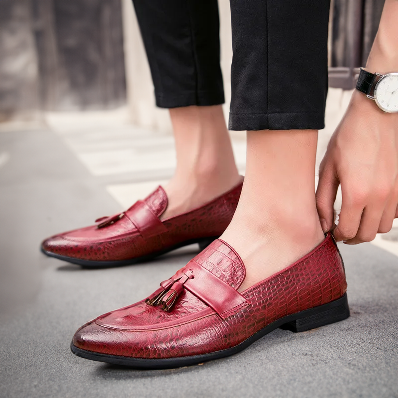 Lorenzo Porro Croc Loafers