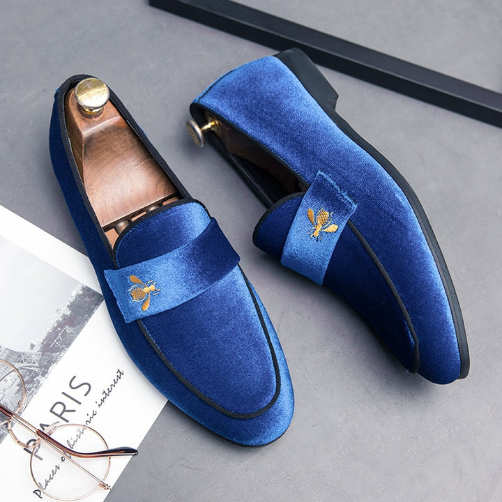 Vito Cesario Handcrafted Velvet Leather Shoes