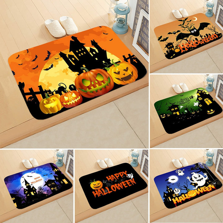 Festive Fright Halloween Welcome Rug